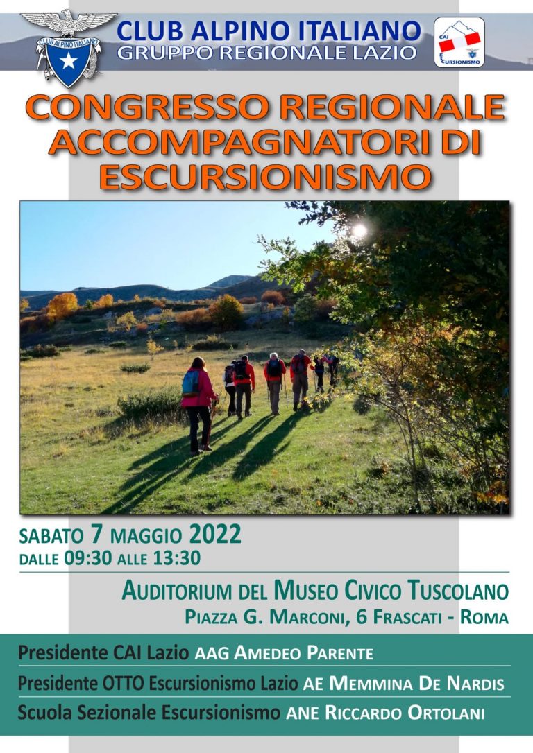 Congresso Regionale Accompagnatori di Escursionismo – CAI Frascati